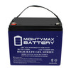 Mighty Max Battery 12V 75AH GEL Battery Replacement for Power Patrol SLA1175 ML75-12GEL176